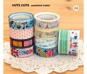 10pcs Kawaii Masking Tapes - Version 04